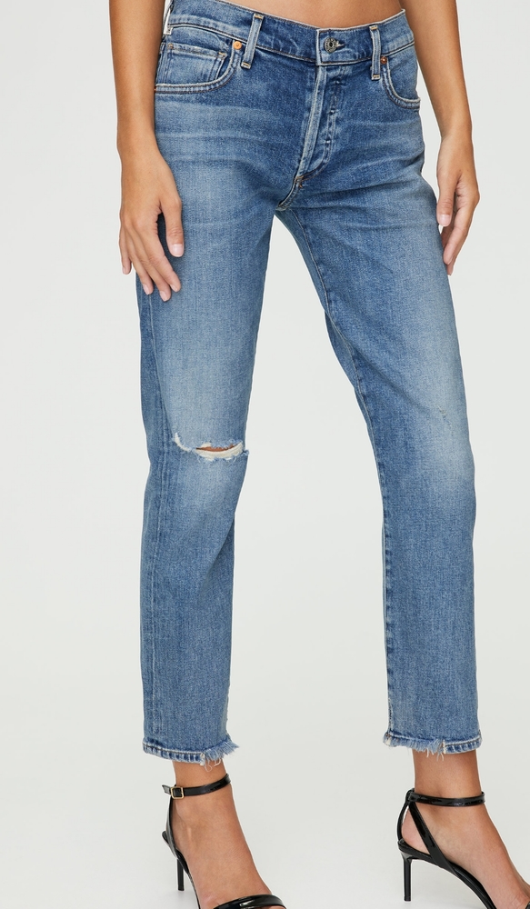 Citizens of Humanity Emerson Lightwash Cropped Boyfriend Fit Jean Pants